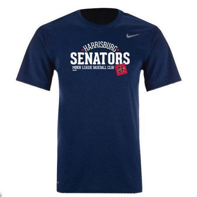 Harrisburg Senators Youth Nike Navy Dri-Fit Tee