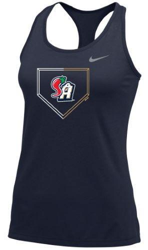 Missions Nike Womens Team Balance Tank Navy