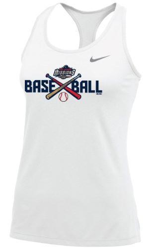 Missions Nike Womens Team Balance Tank White