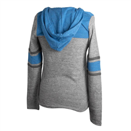 Antigua Ladies Long Sleeve Blue Grey Hoodie Home