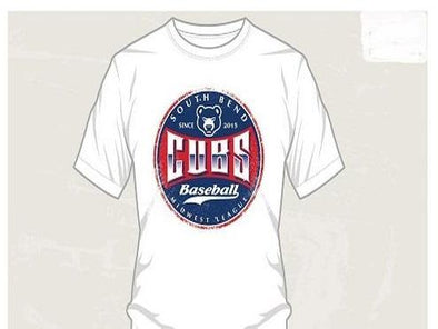 South Bend Cubs Men's City Tee White