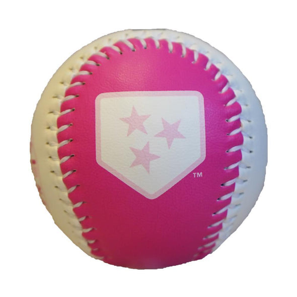 Nashville Sounds Pink & White Primary Logo Baseball