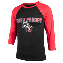 108 Long Sleeve Raglan Black/Red