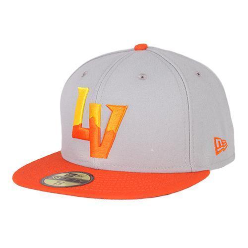 Kids' Las Vegas Aviators New Era On-Field ALT Gray/Orange 59Fifty Fitted Hat