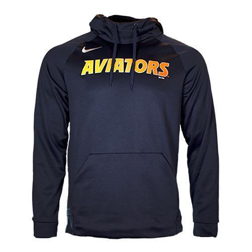Men's Las Vegas Aviators Nike Aviators Simplified Therma Navy Dri-Fit Polyester Hoodie