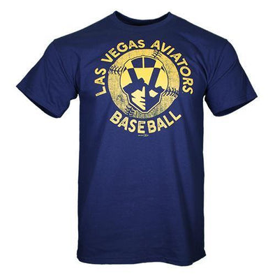 Men's Las Vegas Aviators Gildan Aviators Baseball Onion Navy Cotton Short Sleeve T-Shirt