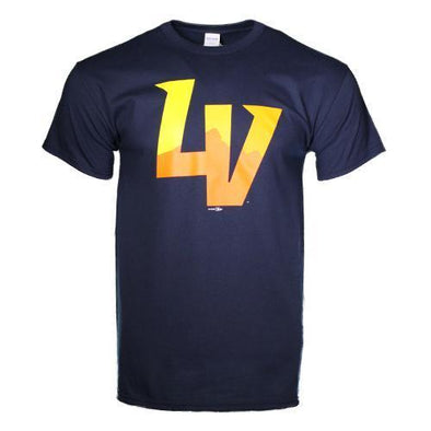 Men's Las Vegas Aviators Gildan LV Navy Cotton Short Sleeve T-Shirt