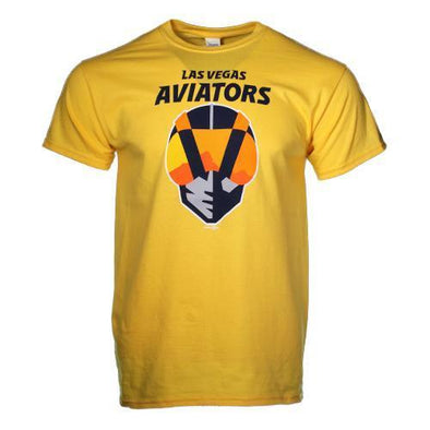 Men's Las Vegas Aviators Gildan Primary Logo Daisy Cotton Short Sleeve T-Shirt