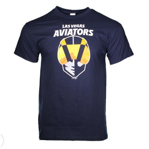 Men's Las Vegas Aviators Gildan Primary Logo Navy Cotton Short Sleeve T-Shirt