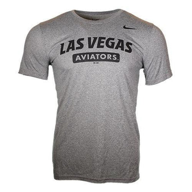 Men's Las Vegas Aviators Nike Las Vegas Aviators Gray Dri-Fit Polyester Short Sleeve T-Shirt