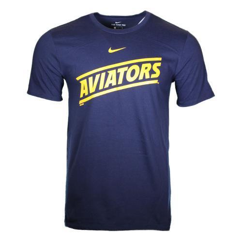 Men's Las Vegas Aviators Nike Home Jersey Replica Navy Blend Short Sleeve T-Shirt