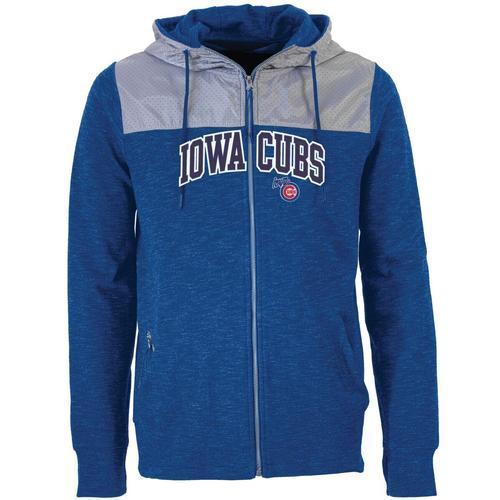 Iowa Cubs Men's Exertion Jacket, Gray/Blue