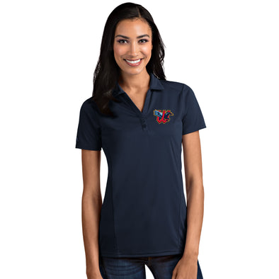 WOMENS TRIBUTE POLO-NAVY