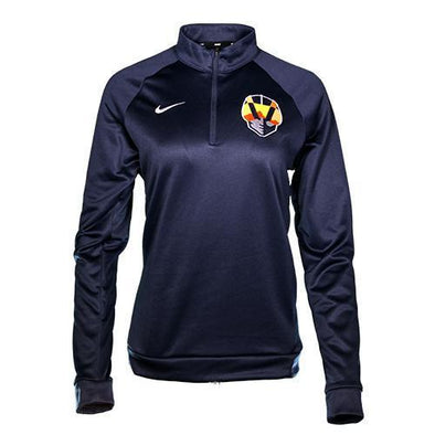 Women's Las Vegas Aviators Nike Aviator Therma 1/4 Zip Navy Dri-Fit Polyester Jacket