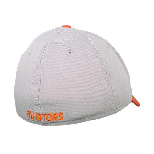 Kids' Las Vegas Aviators New Era LV Gray/Orange 39Thirty Stretch Fit Hat