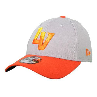 Kids' Las Vegas Aviators New Era LV Gray/Orange 39Thirty Stretch Fit Hat