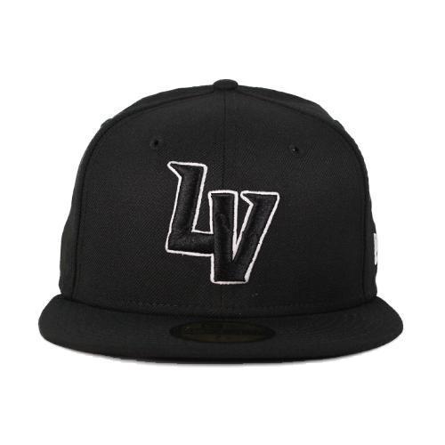 Las Vegas Aviators New Era LV Black/White Outline 59Fifty Wool Fitted Hat