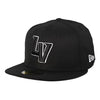 Las Vegas Aviators New Era LV Black/White Outline 59Fifty Wool Fitted Hat