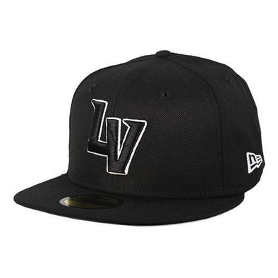 Las Vegas Aviators New Era LV Black/White Outline 59Fifty Wool Fitted Hat