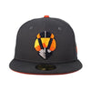 Las Vegas Aviators New Era Aviator Graphite/Orange 59Fifty Fitted Hat
