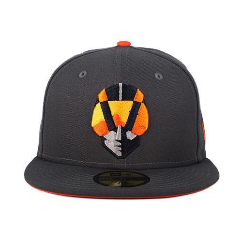 Las Vegas Aviators New Era Aviator Graphite/Orange 59Fifty Fitted Hat