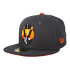 Las Vegas Aviators New Era Aviator Graphite/Orange 59Fifty Fitted Hat