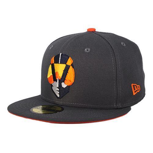Las Vegas Aviators New Era Aviator Graphite/Orange 59Fifty Fitted Hat