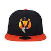 Las Vegas Aviators New Era Aviator Navy/Orange 59Fifty Fitted Hat