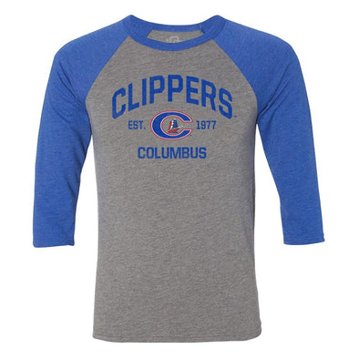 Columbus Clippers 108 Stitches 80's P.E. Raglan