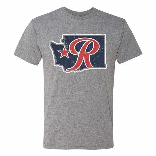 Tacoma Rainiers Gray State Tee