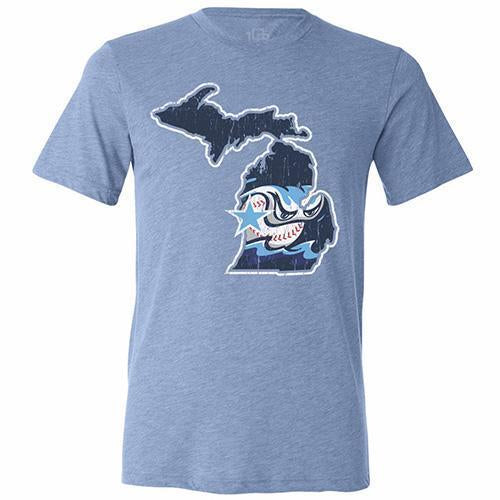 West Michigan Whitecaps Triblend State Tee