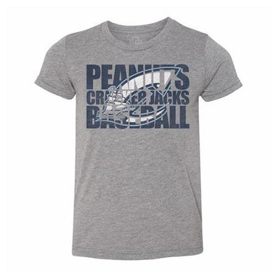Columbus Clippers 108 Stitches Youth Peanuts Cracker Jacks Baseball Tee, Columbus Clippers