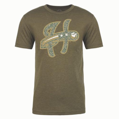 Harrisburg Senators 108 Stitches Digi Camo "H" Tee