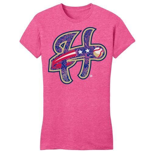 Harrisburg Senators Ladies Pink Paisley Tee