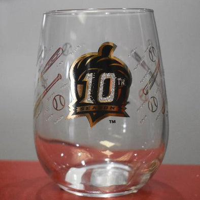 Richmond Flying Squirrels 10th Season Wineglass