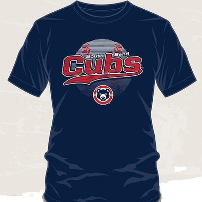 South Bend Cubs Men's Baseball Tee Navy