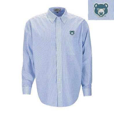 South Bend Cubs Men's Poplin Plaid Dress Shirt