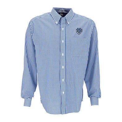 Hudson Valley Renegades Apparel/Mens (Vantage)-Blue/White Gingham Cotton Twill Shirt