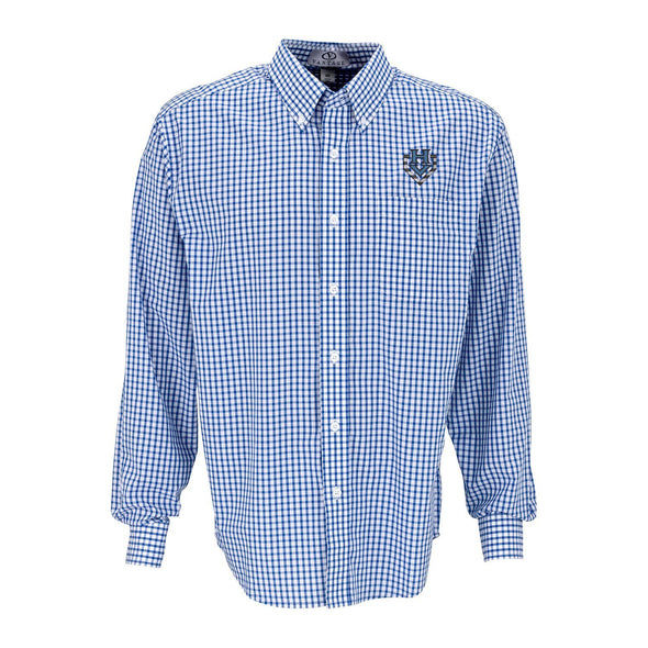 Hudson Valley Renegades Apparel/Mens (Vantage)-Blue/White Gingham Cotton Twill Shirt