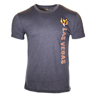 Men's Las Vegas Aviators 108 Stitches Aviator Vertical Navy Tri-Blend Short Sleeve T-Shirt