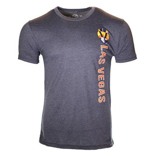 Men's Las Vegas Aviators 108 Stitches Aviator Vertical Navy Tri-Blend Short Sleeve T-Shirt