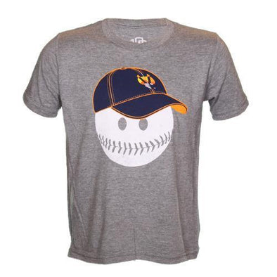 Kids' Las Vegas Aviators 108 Stitches Aviator Seamhead Gray Tri-Blend Short Sleeve T-Shirt