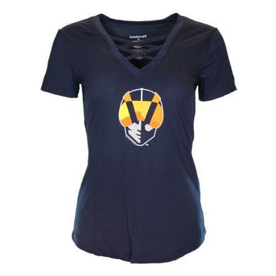 Las Vegas Aviators AVIATORS - WMN AH CAGED FRONT NVY TEE