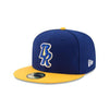 Wilmington Blue Rocks Royal/Gold Faux Fitted Game Cap