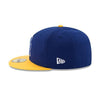 Wilmington Blue Rocks Royal/Gold Faux Fitted Game Cap