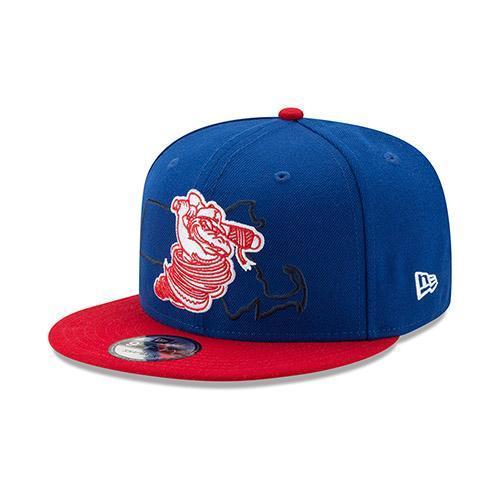 Lowell Spinners New Era Mass Outline 9Fifty Snap Back Cap