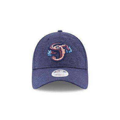 Jacksonville Jumbo Shrimp New Era Ladies Navy Shadow Twist 9Twenty