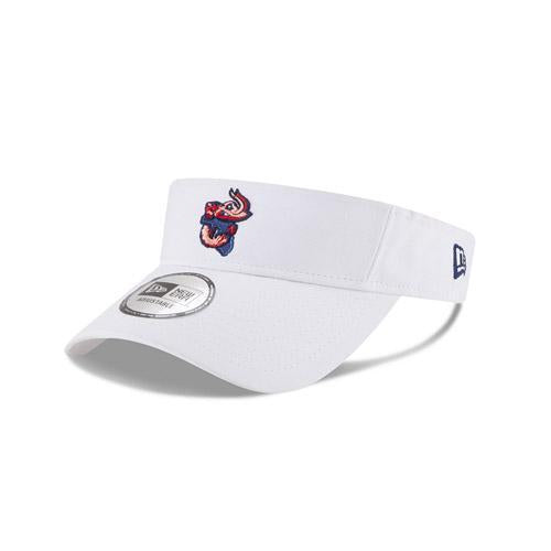 Jacksonville Jumbo Shrimp New Era Dugout Redux White Visor