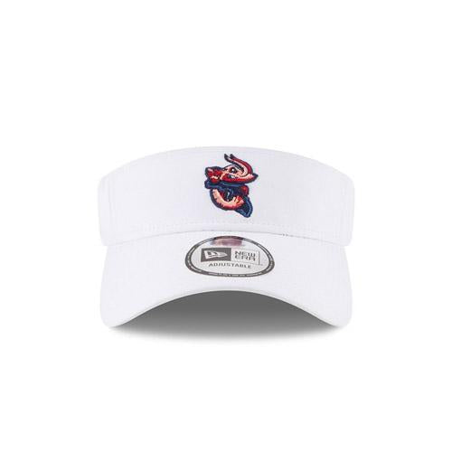 Jacksonville Jumbo Shrimp New Era Dugout Redux White Visor