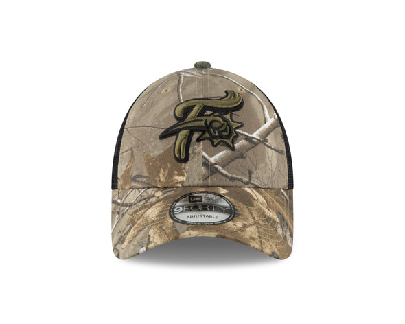 Reading Fightin Phils Woodland Camo Trucker Cap